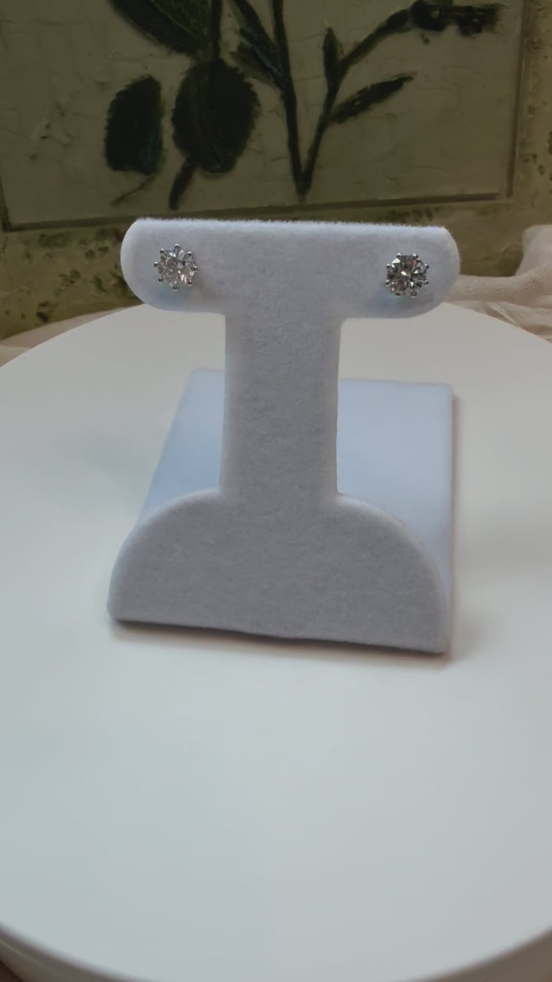 Round brilliant cut lab diamond studs .50 carat weight each totaling 1 Carat are cradled beautifully in an intricate 6 prong setting complementing the sparkling facets of a round diamond. This item is a must have staple. 14K white gold 14K rose gold 14K yellow gold. screw backs 